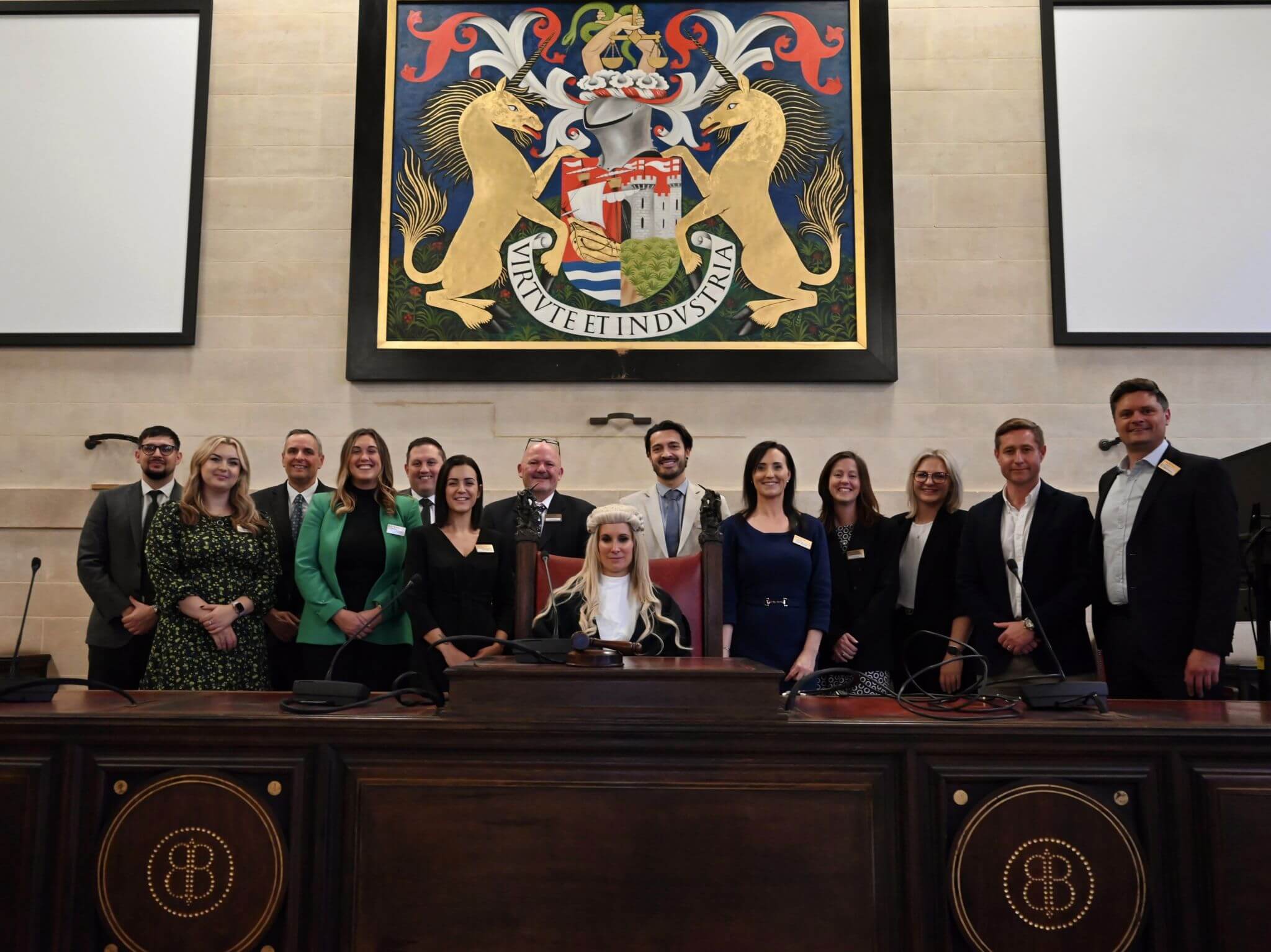 Group photo in Bristol City Hall 